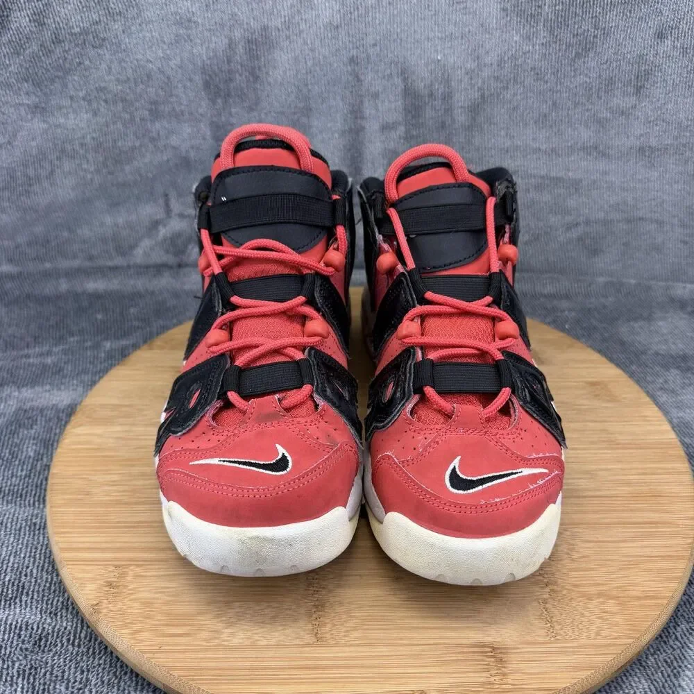 Nike Air More Uptempo 96 Shoes Boys Size 6Y Red Black Basketball DV2205-600